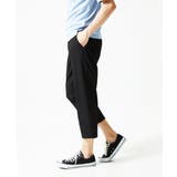 ブラック | 【洗える / 快適清涼素材】サマーサッカーストライプ クロップドパンツ | MK MICHEL KLEIN homme