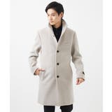 【日本製生地使用】スタンドカラーコート / JACKAL140`s メルトン | MK MICHEL KLEIN homme | 詳細画像8 