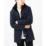 ネイビー | 【ボア付きライナー】フードスタンドコート / TEC EASY JERSY | MK MICHEL KLEIN homme