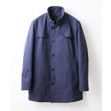 ブルー(55) | ライナー付き / ウールタッチボンディングコート | MK MICHEL KLEIN homme