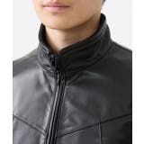 LAMB LEATHER スタンドカラーブルゾン | MK MICHEL KLEIN homme | 詳細画像8 