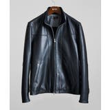 ブラック(94) | LEATHER BLOUSON | MK MICHEL KLEIN homme