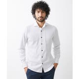 ライトグレー(91) | 《日本製》ストレッチラッセル長袖シャツ | MICHEL KLEIN HOMME