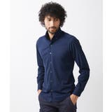 ネイビー | 《日本製》イージーケアーボタンダウン長袖シャツ | MICHEL KLEIN HOMME