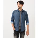 【セットアップ】デニム調長袖シャツ | MICHEL KLEIN HOMME | 詳細画像7