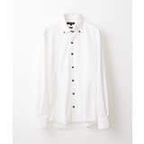 ホワイト | 《日本製》ボタンダウン長袖シャツ | MICHEL KLEIN HOMME