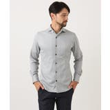 ライトグレー | 《日本製》ジャガード長袖シャツ | MICHEL KLEIN HOMME