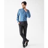 《日本製》ストライプ柄ジャージ長袖シャツ | MICHEL KLEIN HOMME | 詳細画像4 