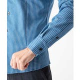 《日本製》ストライプ柄ジャージ長袖シャツ | MICHEL KLEIN HOMME | 詳細画像9 