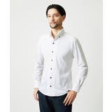 ホワイト | 《日本製》ボタンダウン長袖シャツ | MICHEL KLEIN HOMME