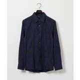 総柄タック入り長袖シャツ | MICHEL KLEIN HOMME | 詳細画像1