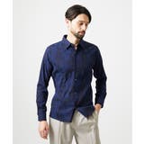 総柄タック入り長袖シャツ | MICHEL KLEIN HOMME | 詳細画像2