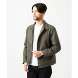 カーキ | 2WAYストレッチシャツブルゾン | MICHEL KLEIN HOMME