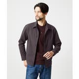 ブラウン | 2WAYストレッチシャツブルゾン | MICHEL KLEIN HOMME