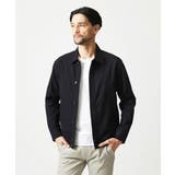 ブラック | 2WAYストレッチシャツブルゾン | MICHEL KLEIN HOMME