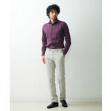 パープル(77) | 【2023年モデル】《日本製》ストレッチラッセルシャツ | MICHEL KLEIN HOMME