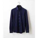 ネイビー(57) | 《日本製》ラッセルジャガードシャツ | MICHEL KLEIN HOMME
