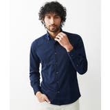 ネイビー | 《日本製》イージーケアーボタンダウン長袖シャツ | MICHEL KLEIN HOMME