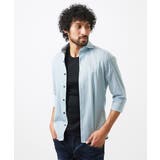 《日本製》ストレッチラッセル七分袖シャツ | MICHEL KLEIN HOMME | 詳細画像2