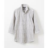 ストライプタック七分シャツ | MICHEL KLEIN HOMME | 詳細画像5