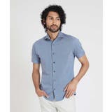 ライトブルー(50) | 《日本製》ストレッチラッセル半袖シャツ | MICHEL KLEIN HOMME
