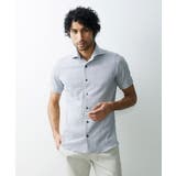 ホワイト(90) | 《日本製》ストレッチラッセル半袖シャツ | MICHEL KLEIN HOMME