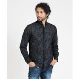 ブラック(94) | シャドーボタニカル柄シャツ | MICHEL KLEIN HOMME