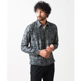 ブラック(94) | ボタニカル柄シャツブルゾン | MICHEL KLEIN HOMME