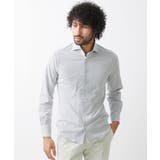 ホワイト(90) | 《日本製》ラッセルジャージシャツ | MICHEL KLEIN HOMME