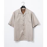 ベージュ | 【セットアップ】スエード半袖シャツ | MICHEL KLEIN HOMME