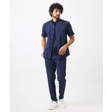 【セットアップ】バンドカラー半袖シャツ | MICHEL KLEIN HOMME | 詳細画像5 