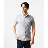 ライトグレー | 《日本製》ジャガード半袖シャツ | MICHEL KLEIN HOMME