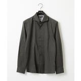 ダークグレー | コットンウェーブ長袖シャツ | MICHEL KLEIN HOMME