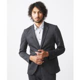 ダークグレー(93) | ウール調ストレッチテーラードジャケット セットアップ | MICHEL KLEIN HOMME