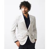 ベージュ(82) | ベロアストレッチテーラードジャケット | MICHEL KLEIN HOMME