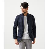 ネイビー | スエードコンバーチブルジャケット | MICHEL KLEIN HOMME