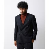 ブラック(94) | ノーカラーダブルジャケット | MICHEL KLEIN HOMME