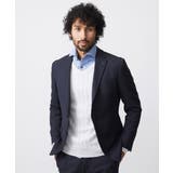 ネイビー | ツィード調ストレッチテーラードジャケット セットアップ | MICHEL KLEIN HOMME