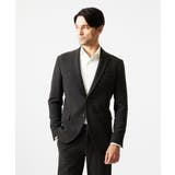 ブラウン | ストライプテーラードジャケット | MICHEL KLEIN HOMME