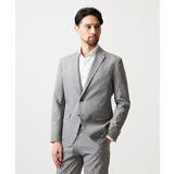ライトグレー | 【セットアップ】メッシュプリントテーラードジャケット | MICHEL KLEIN HOMME