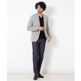 ベージュ(82) | ノーカラージャケット | MICHEL KLEIN HOMME