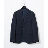 ネイビー | 【セットアップ】グレンチェック柄テーラードジャケット | MICHEL KLEIN HOMME