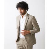 ベージュ | 【セットアップ】メッシュプリントテーラードジャケット | MICHEL KLEIN HOMME