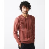レッド(06) | 切り替えストレッチVネックニット | MICHEL KLEIN HOMME
