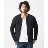ブラック | ニットノーカラーブルゾン セットアップ | MICHEL KLEIN HOMME