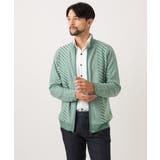 グラデーションスタンドカラーニットブルゾン | MICHEL KLEIN HOMME | 詳細画像4