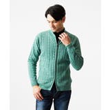 編み込みスタンドカラーニットブルゾン | MICHEL KLEIN HOMME | 詳細画像1