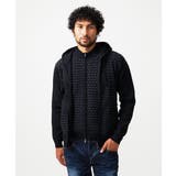 ブラック | 【セットアップ】ニットジップアップパーカー | MICHEL KLEIN HOMME