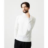 ホワイト | 天竺編タートルネックニット | MICHEL KLEIN HOMME