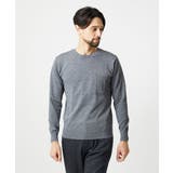グレー | 胸ポケット付きクルーネックニット | MICHEL KLEIN HOMME